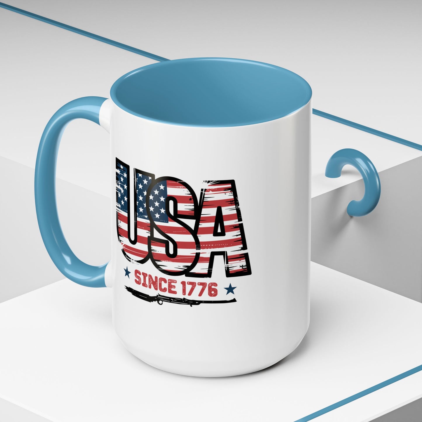 4th of July Mug - USA Since 1776 Gun
