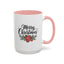 Christmas Mug - Merry Christmas Black Text Mistletoe
