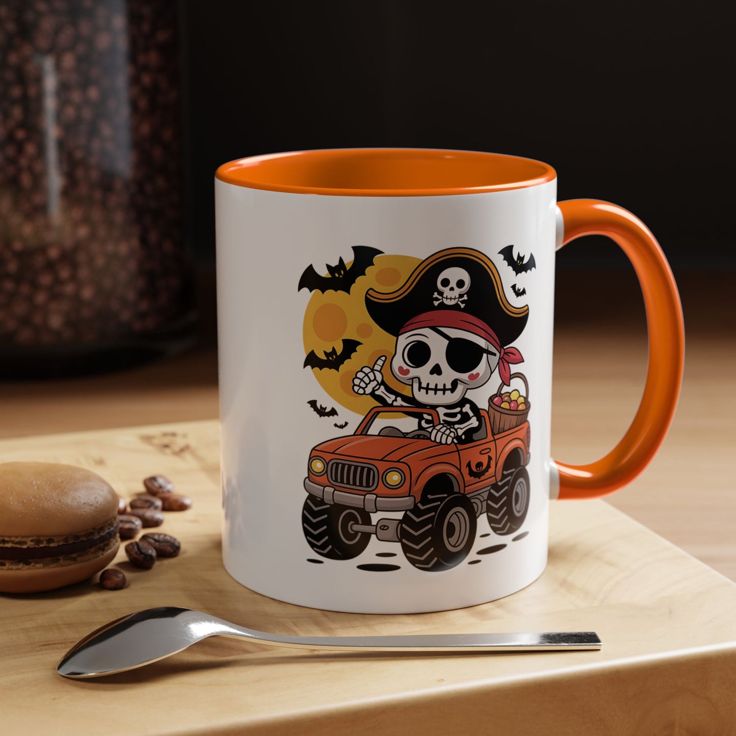 Halloween Mug - Driving Skeleton Pirate