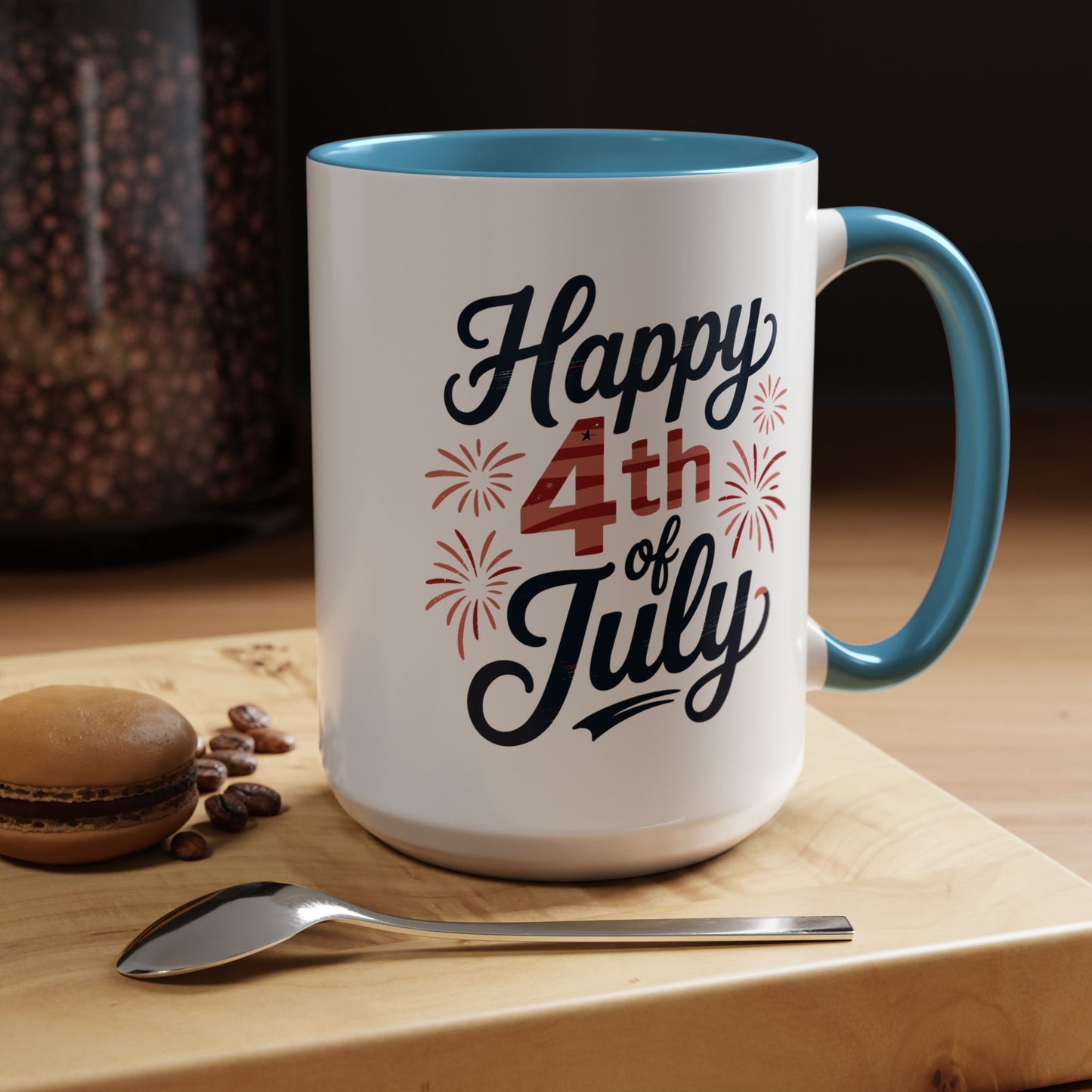 4th of July Mug - Happy 4th of July Fireworks