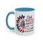4th of July Mug - God Bless America Sunflower