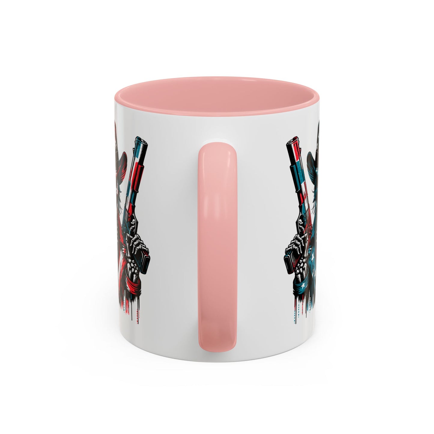4th of July Mug - Skeleton with American Flag