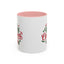 Christmas Mug - Merry Christmas Green & Red Text Tree Snowflakes Presents