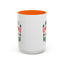 Christmas Mug - Merry Christmas and a Happy New Year Green & Red Text Trees Stars