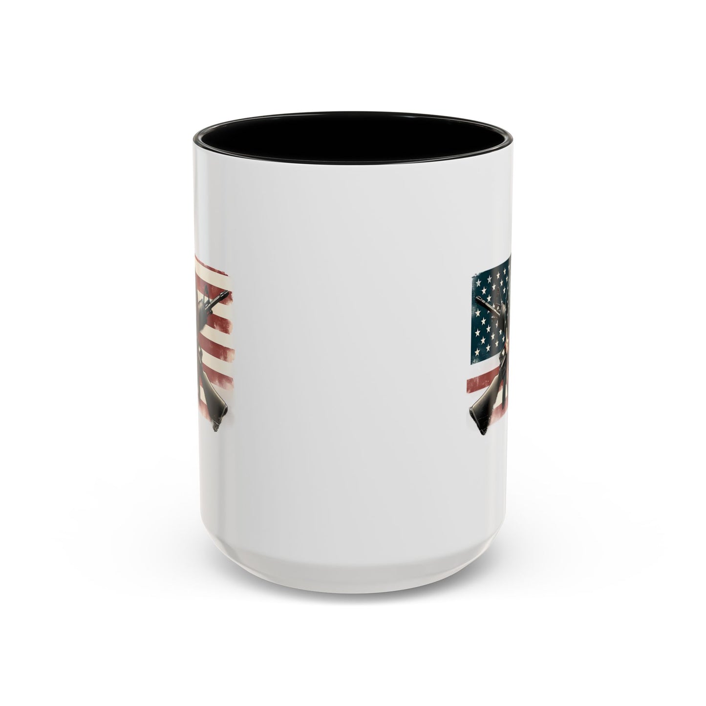 4th of July Mug - Skull Guns Flag