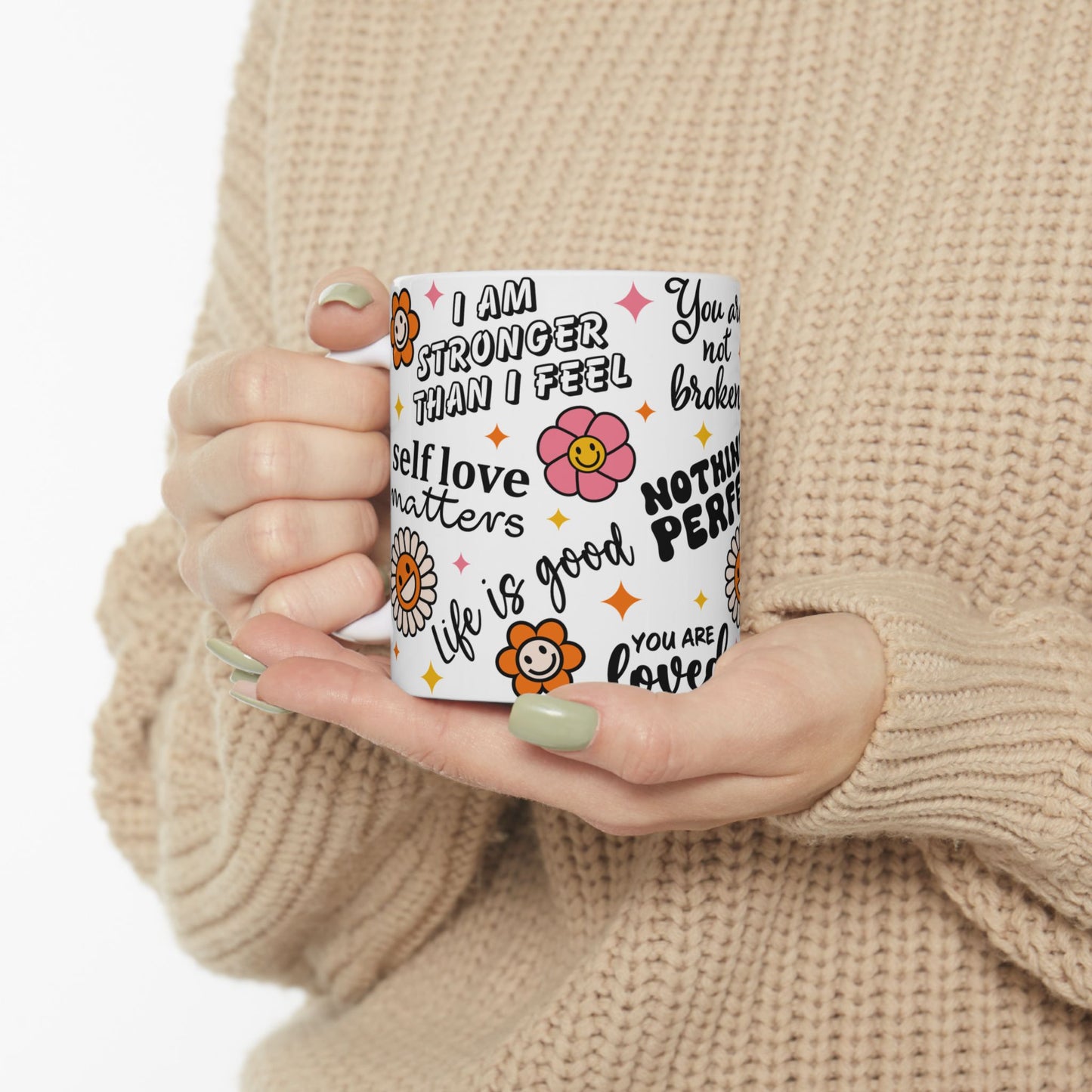 Motivation Mug - I Am Stronger Than I Feel