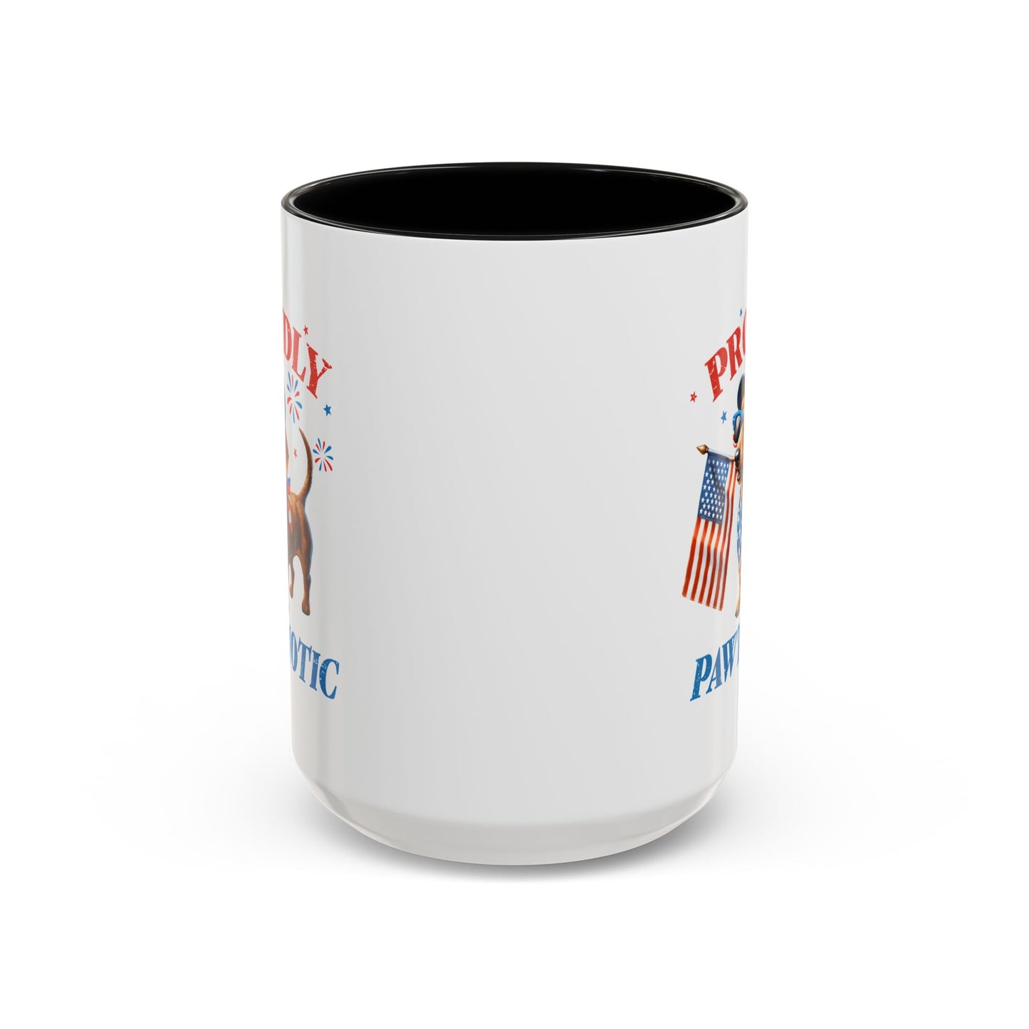 4th of July Mug - Proudly Pawtriotic Dog