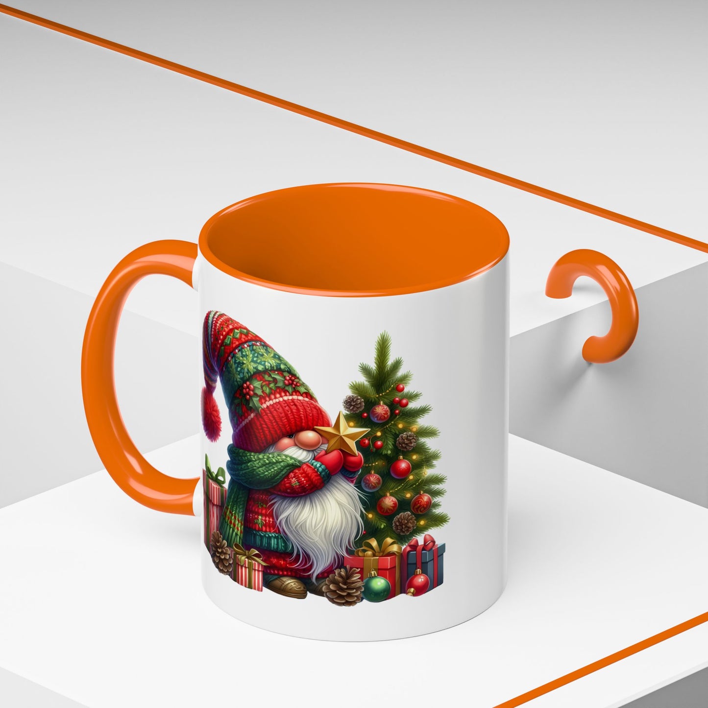 Christmas Mug - Gnome with Christmas Tree Star