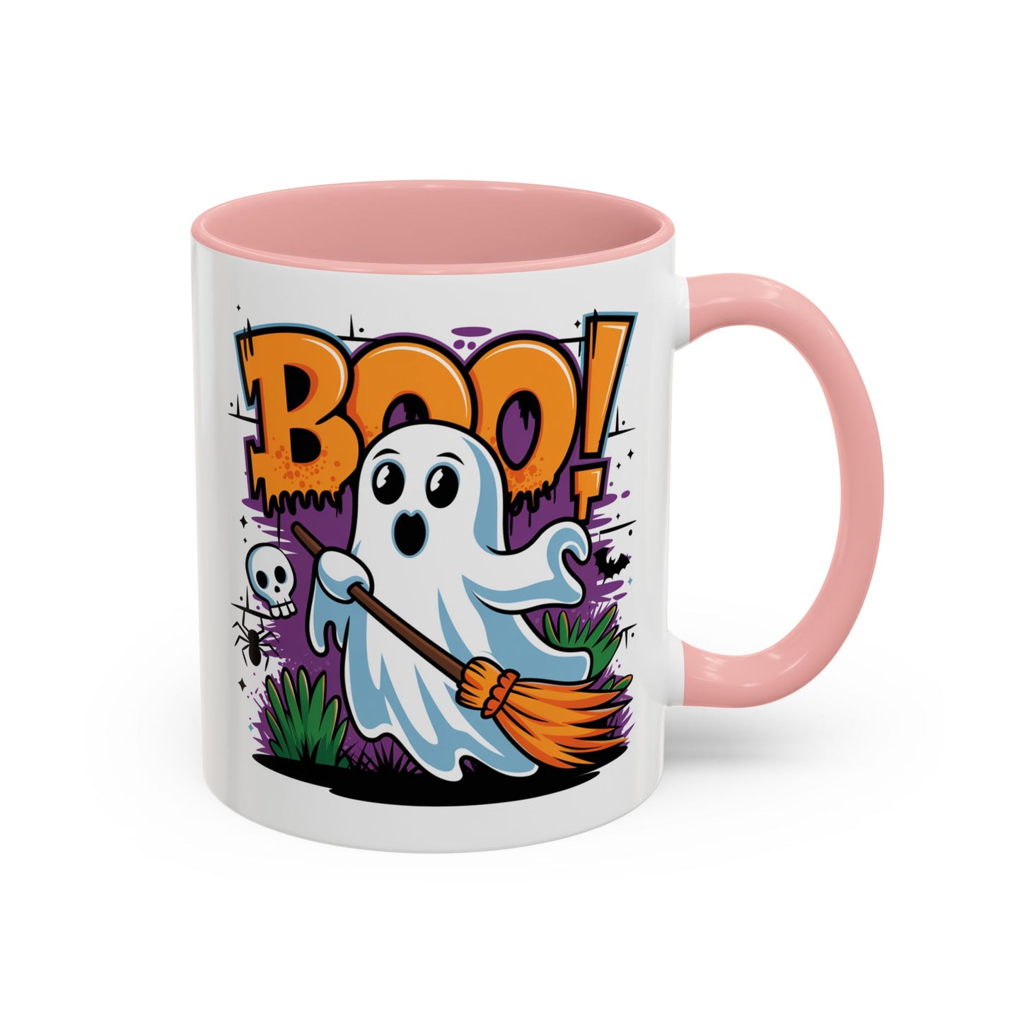 Halloween Mug - Boo! Flying Ghost With Broom