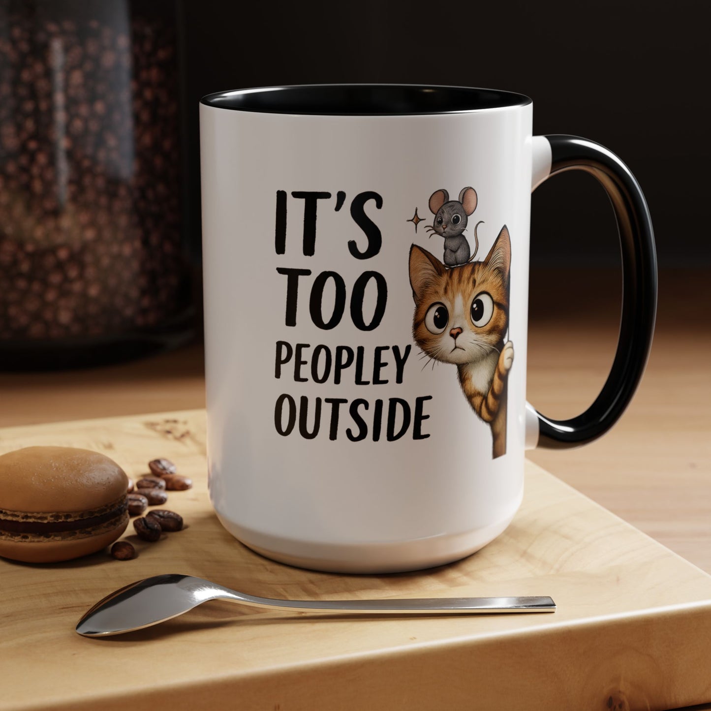 Animal Mug - It's Too Peopley Outside