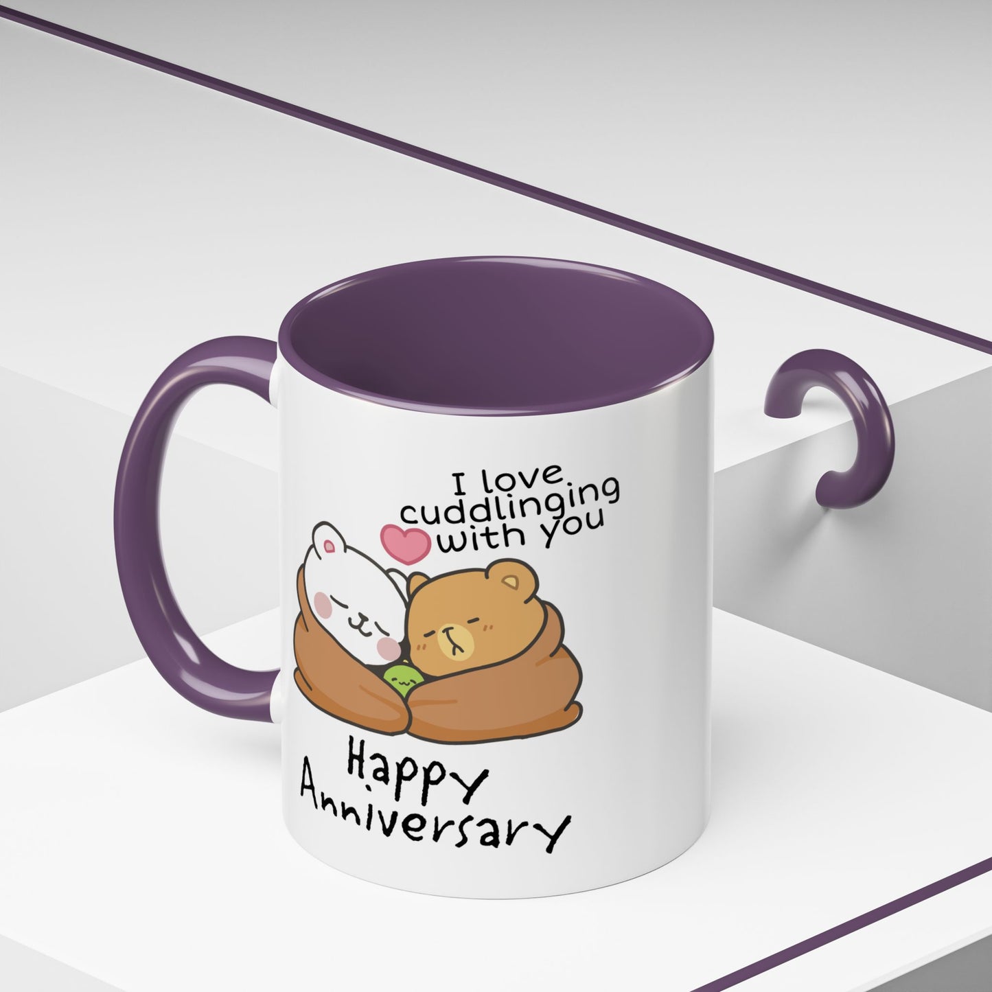 Anniversary Mug - I Love Cuddling With You
