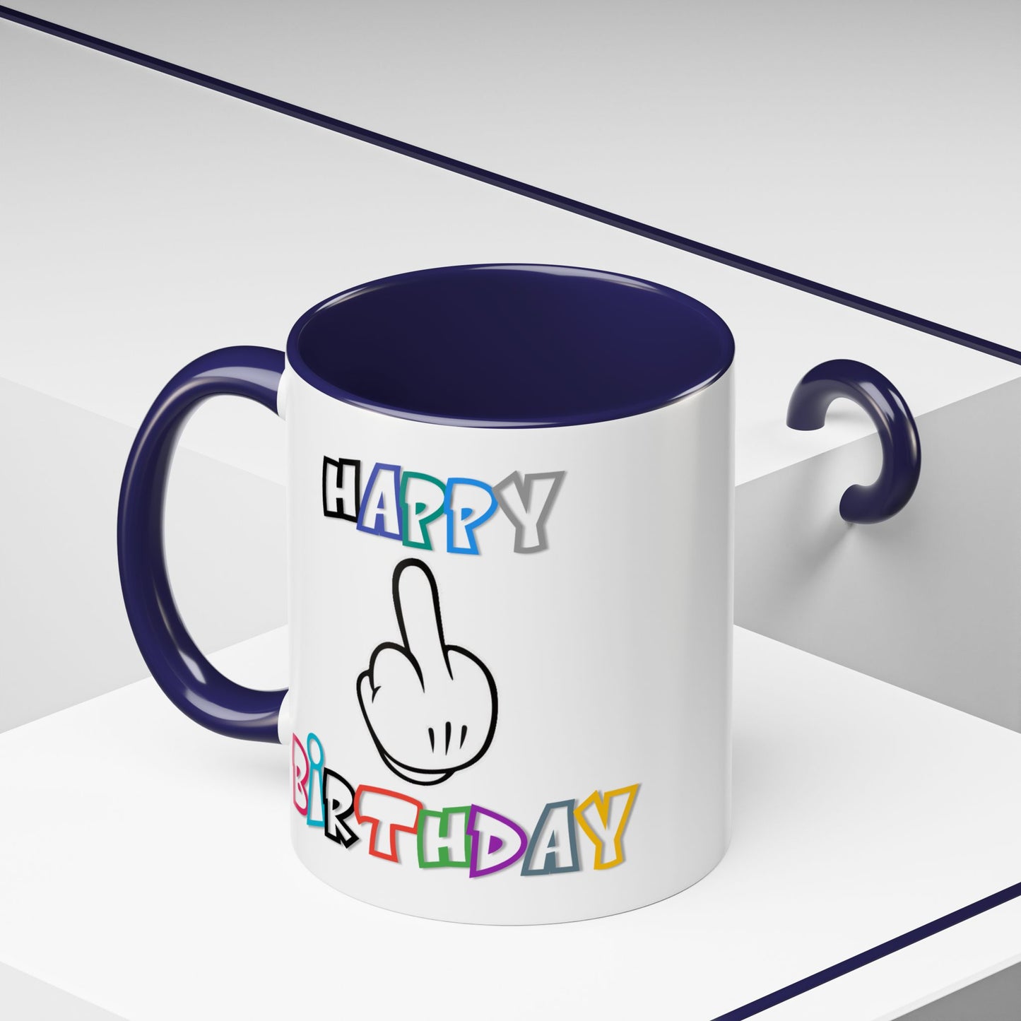 Adult Mug - Happy Birthday Middle Finger