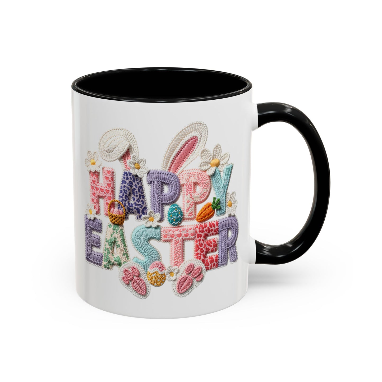 Easter Mug - Happy Easter Latch Yarn