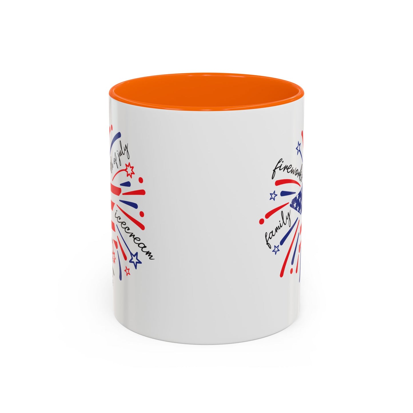 4th of July Mug - Star Flag Fireworks