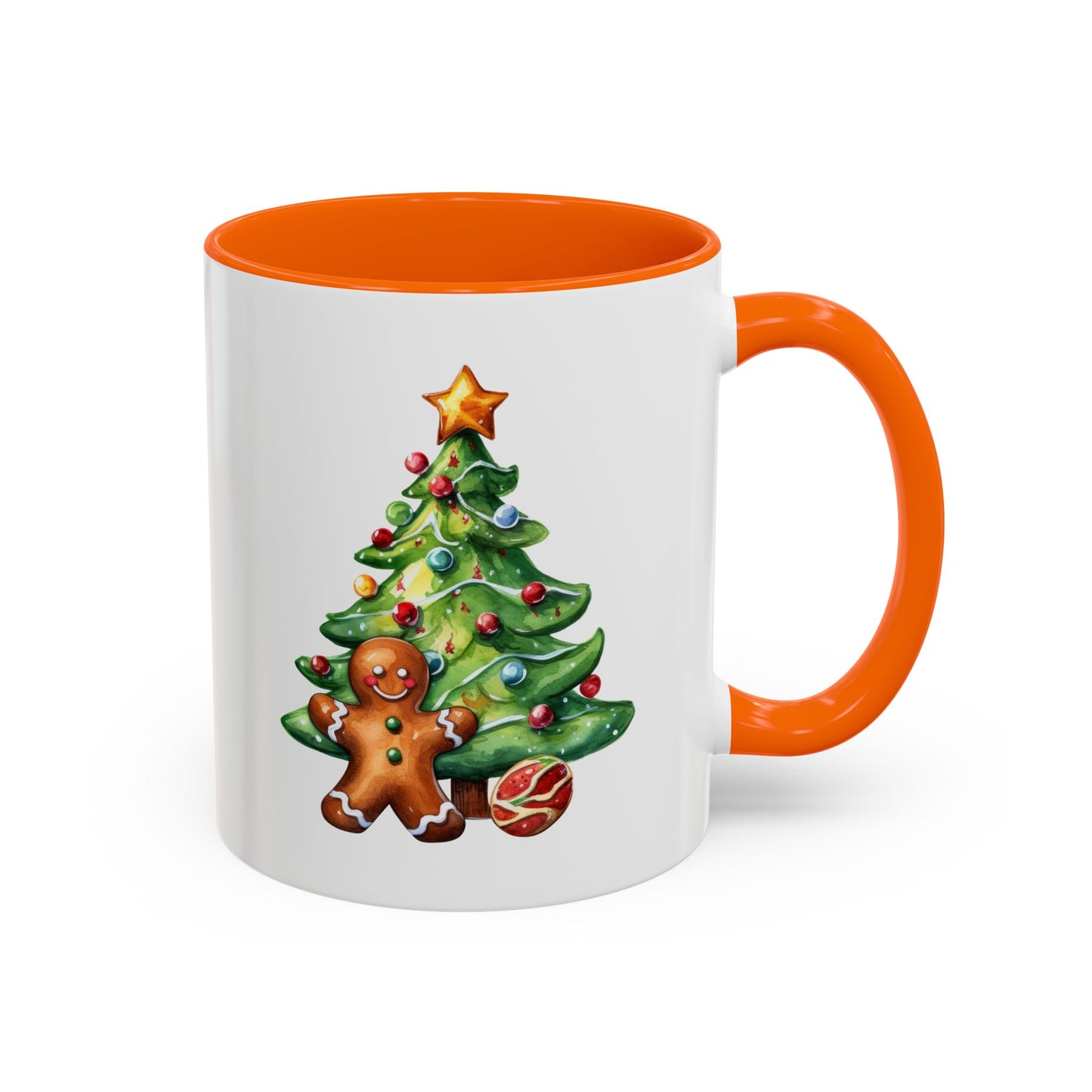 Christmas Mug - Gingerbread Man and Tree