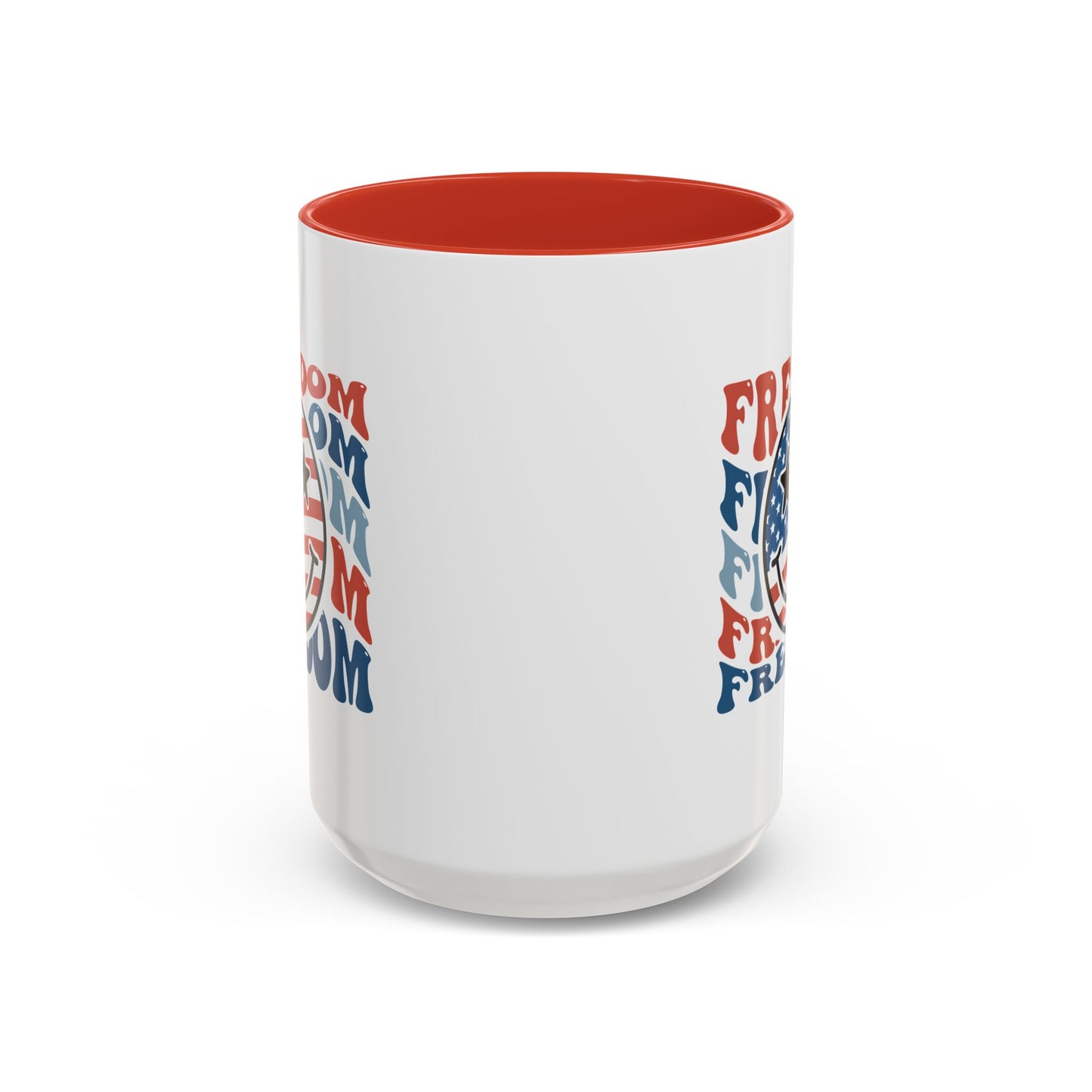 4th of July Mug - Freedom Smiley Face