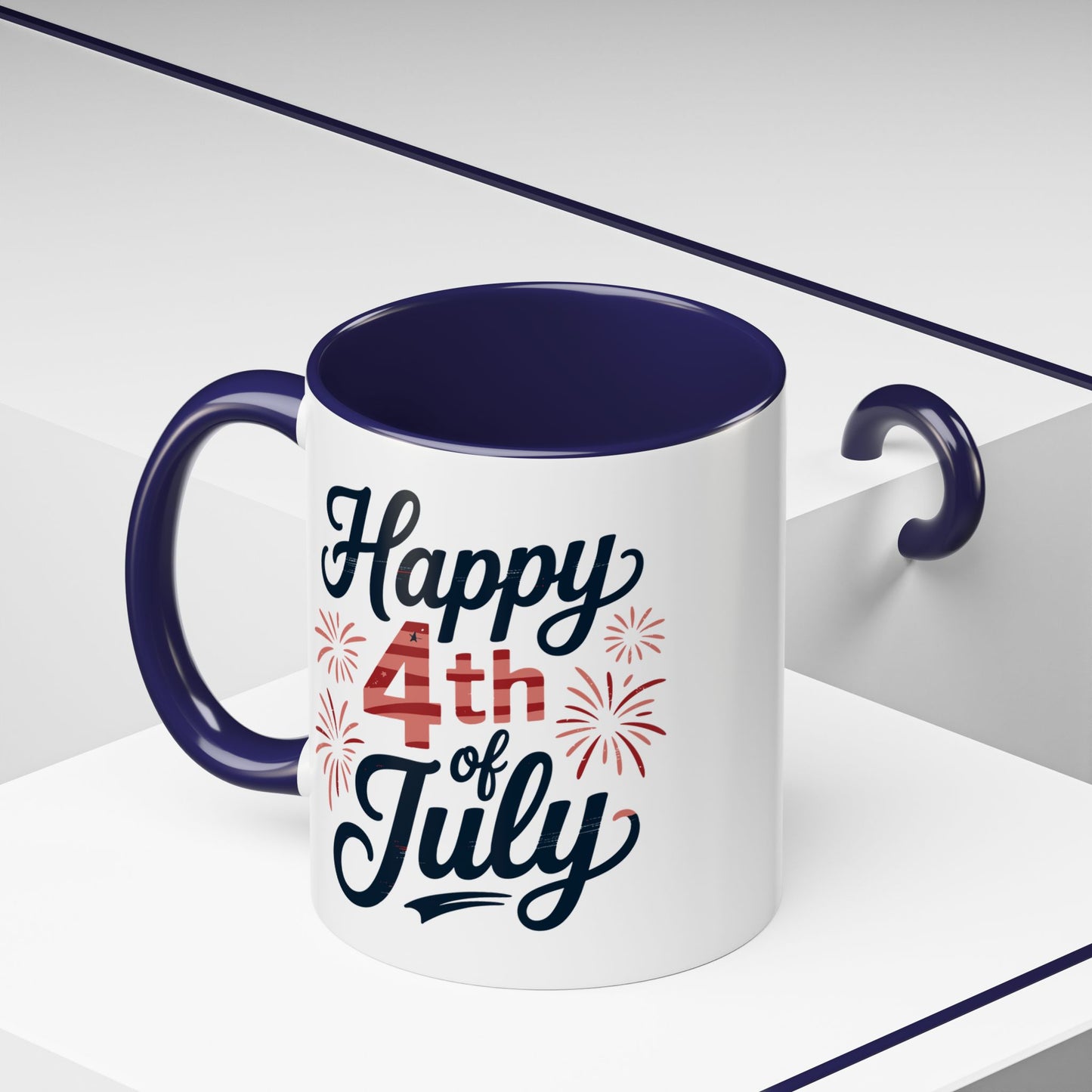 4th of July Mug - Happy 4th of July Fireworks
