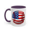 4th of July Mug - Baseball American Flag