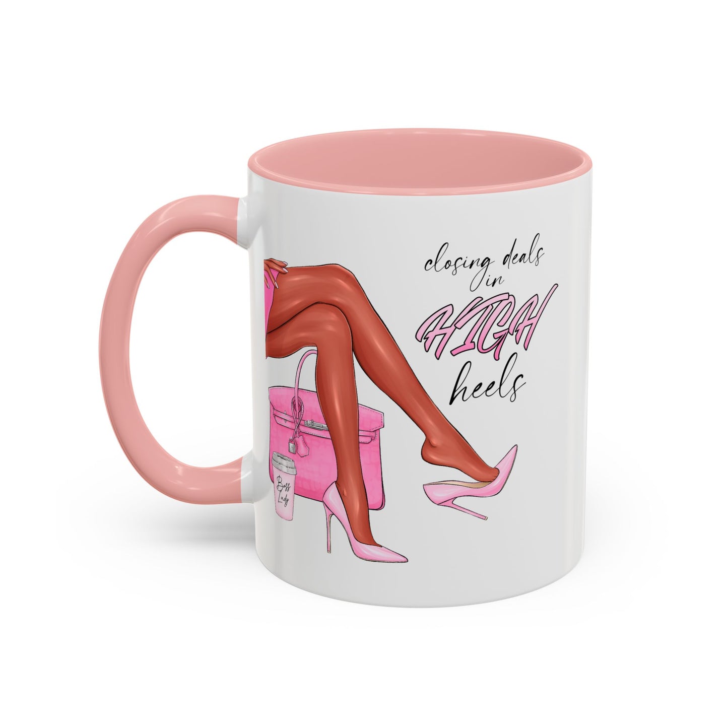 Humor Mug - Closing Deals in High Heels