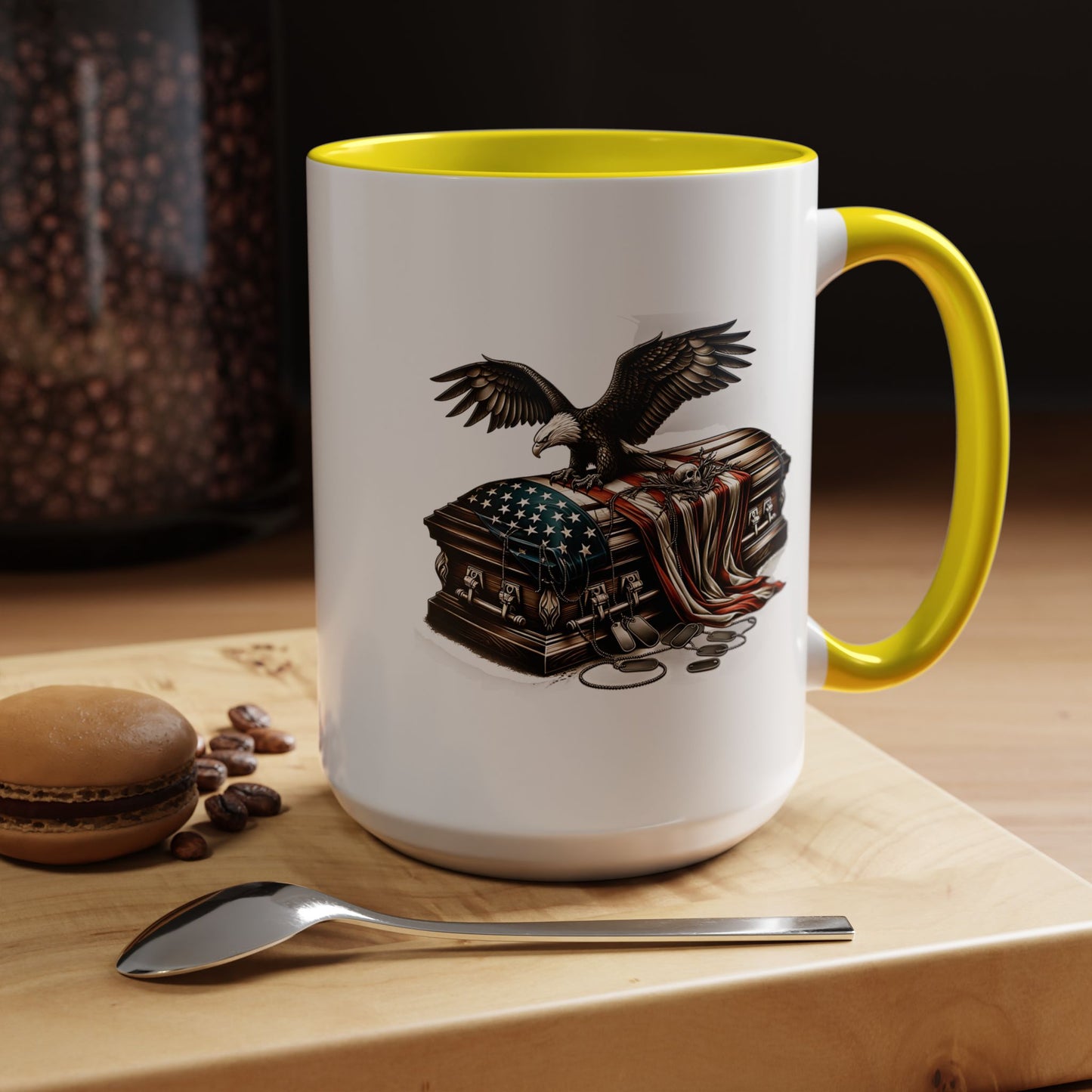 4th of July Mug - American Bald Eagle Fallen Soldier
