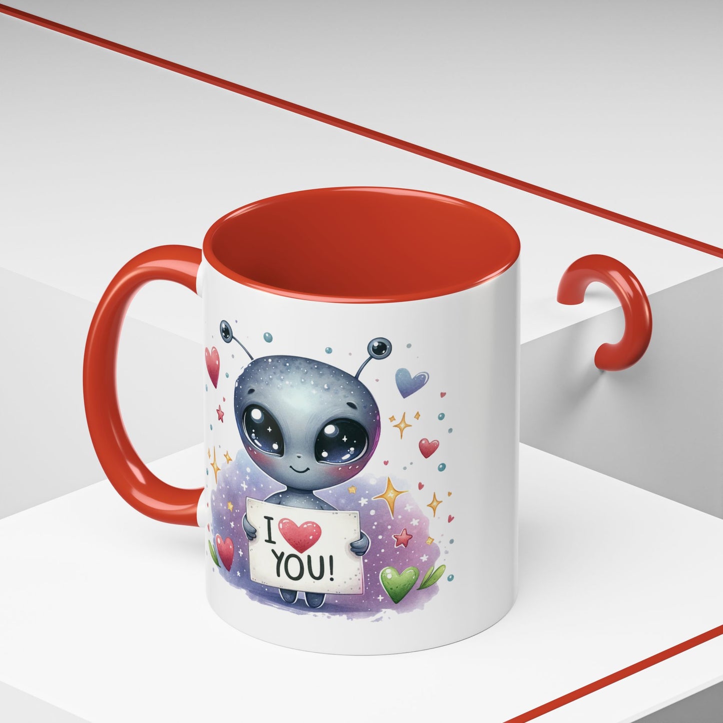 Valentine's Day Mug - I Love You Alien