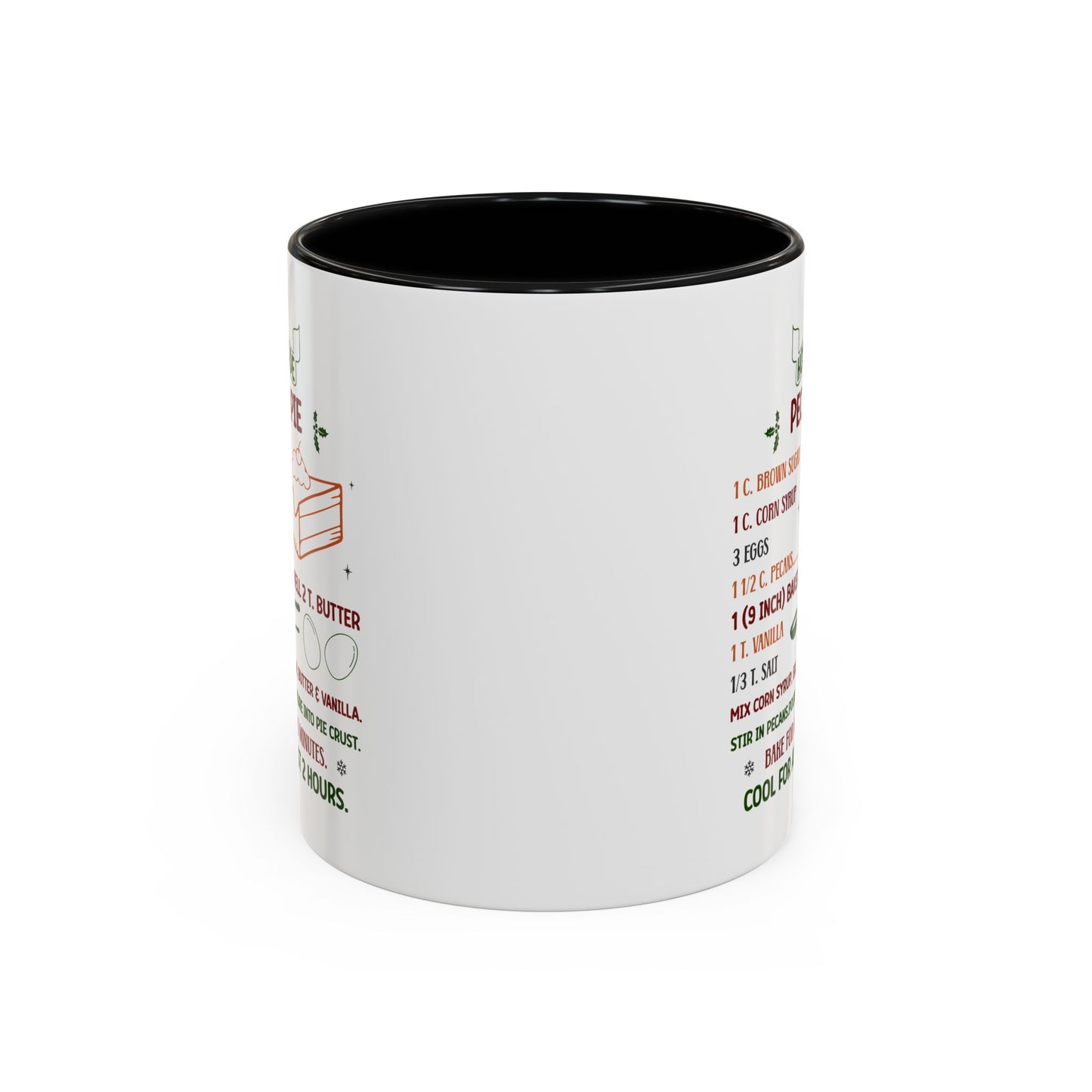 Christmas Mug - Homemade Pecan Pie Recipe