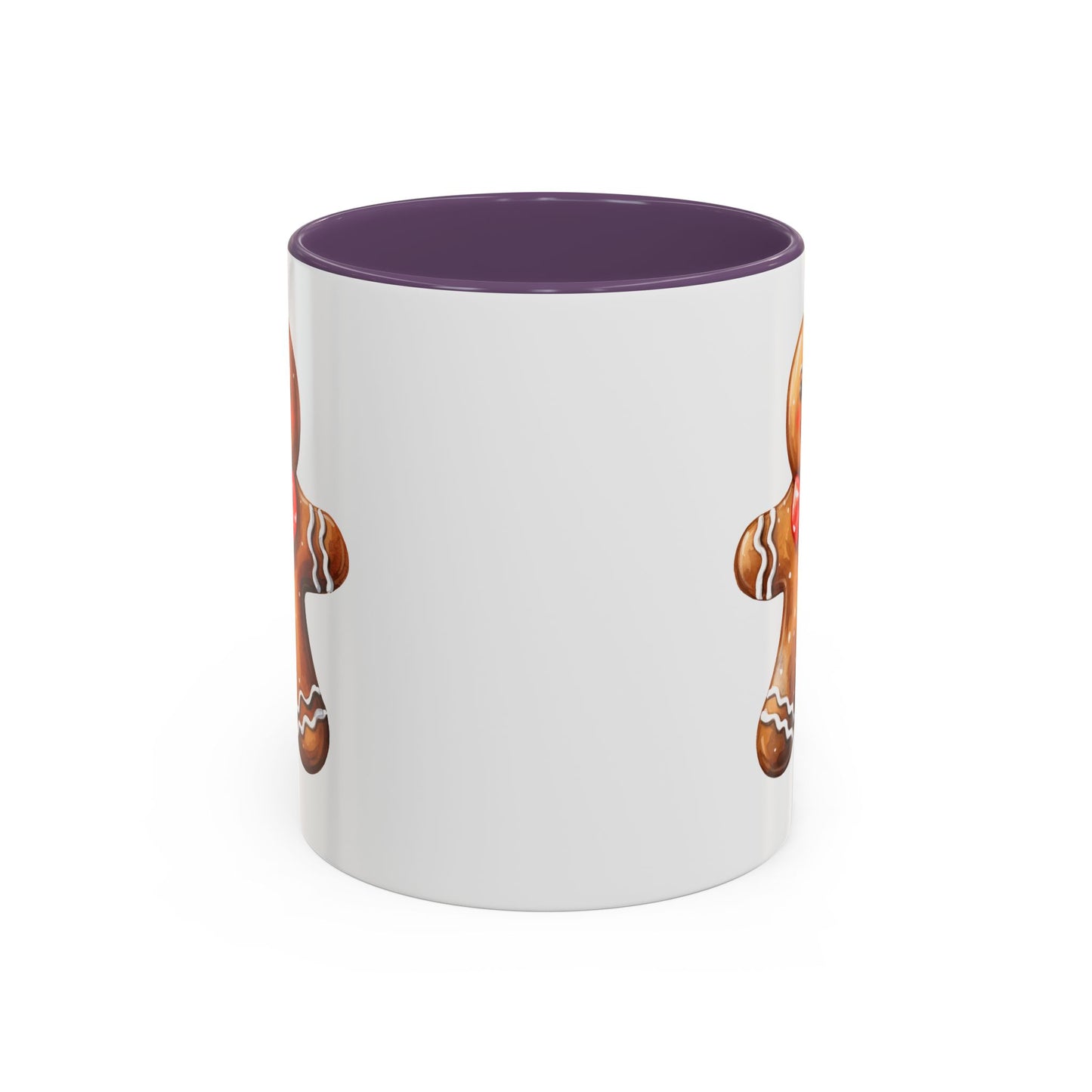 Christmas Mug - Gingerbread Man Red Bow