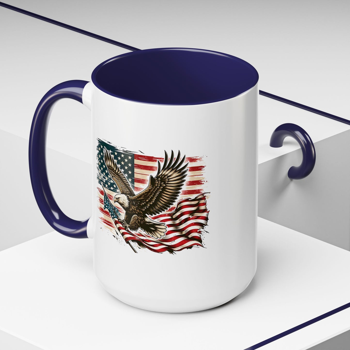4th of July Mug - American Bald Eagle Flag 9