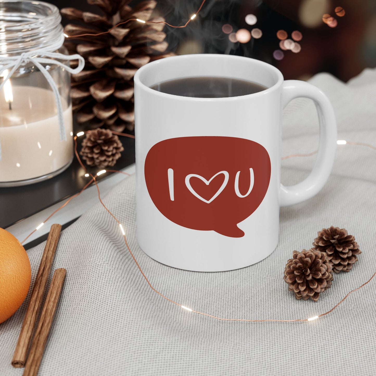 Anniversary Mug - I Love You Message