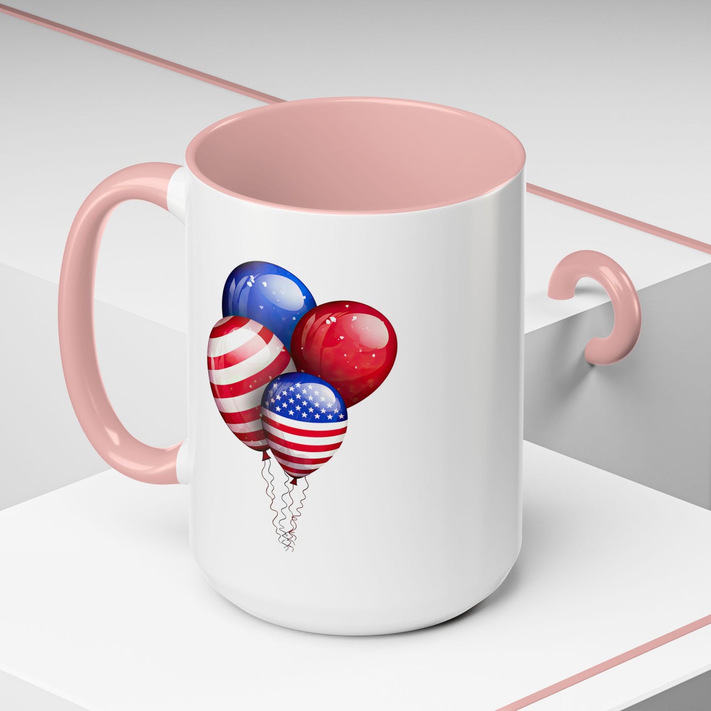 4th of July Mug - American Balloons