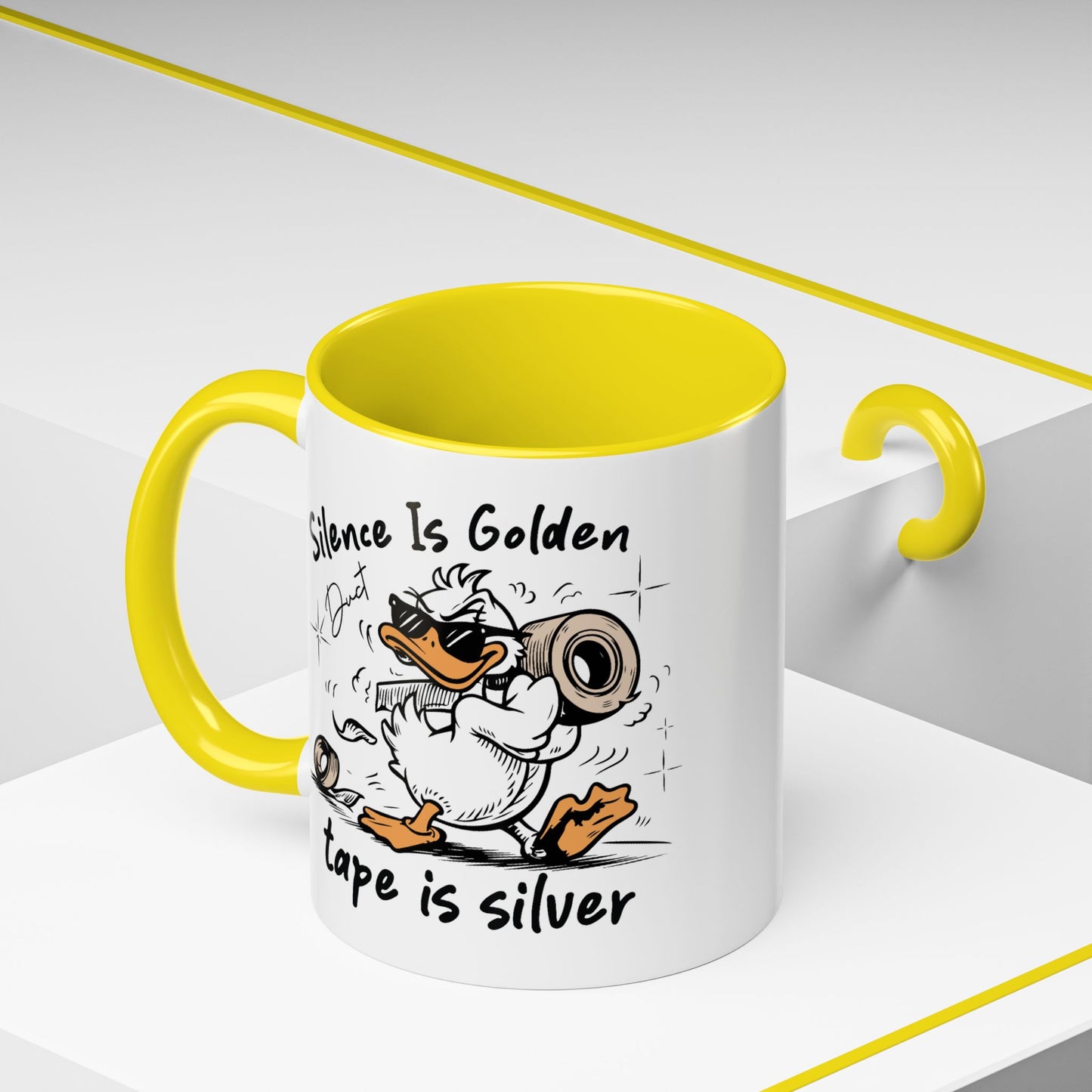 Humor Mug - Silence is Golden Duct Tape is Silver