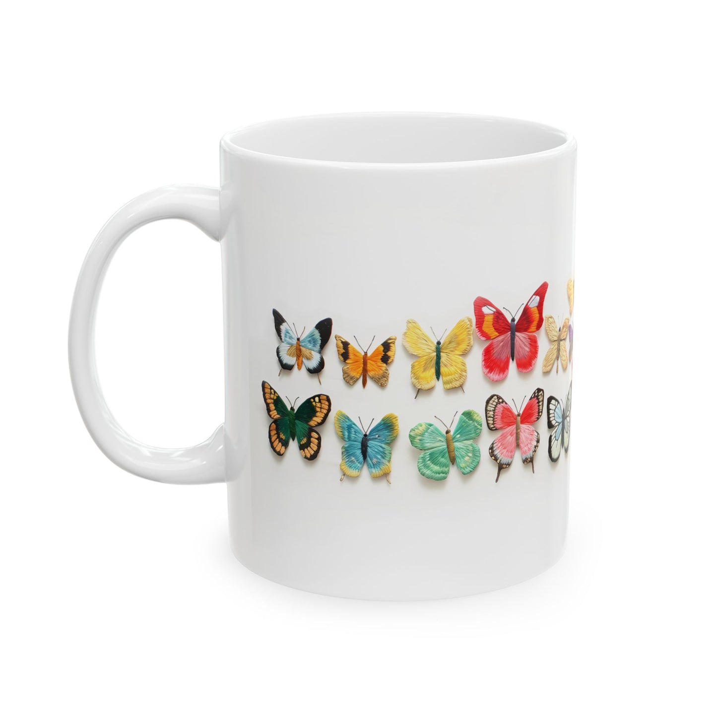 Artistic Mug - Felted Butterflies