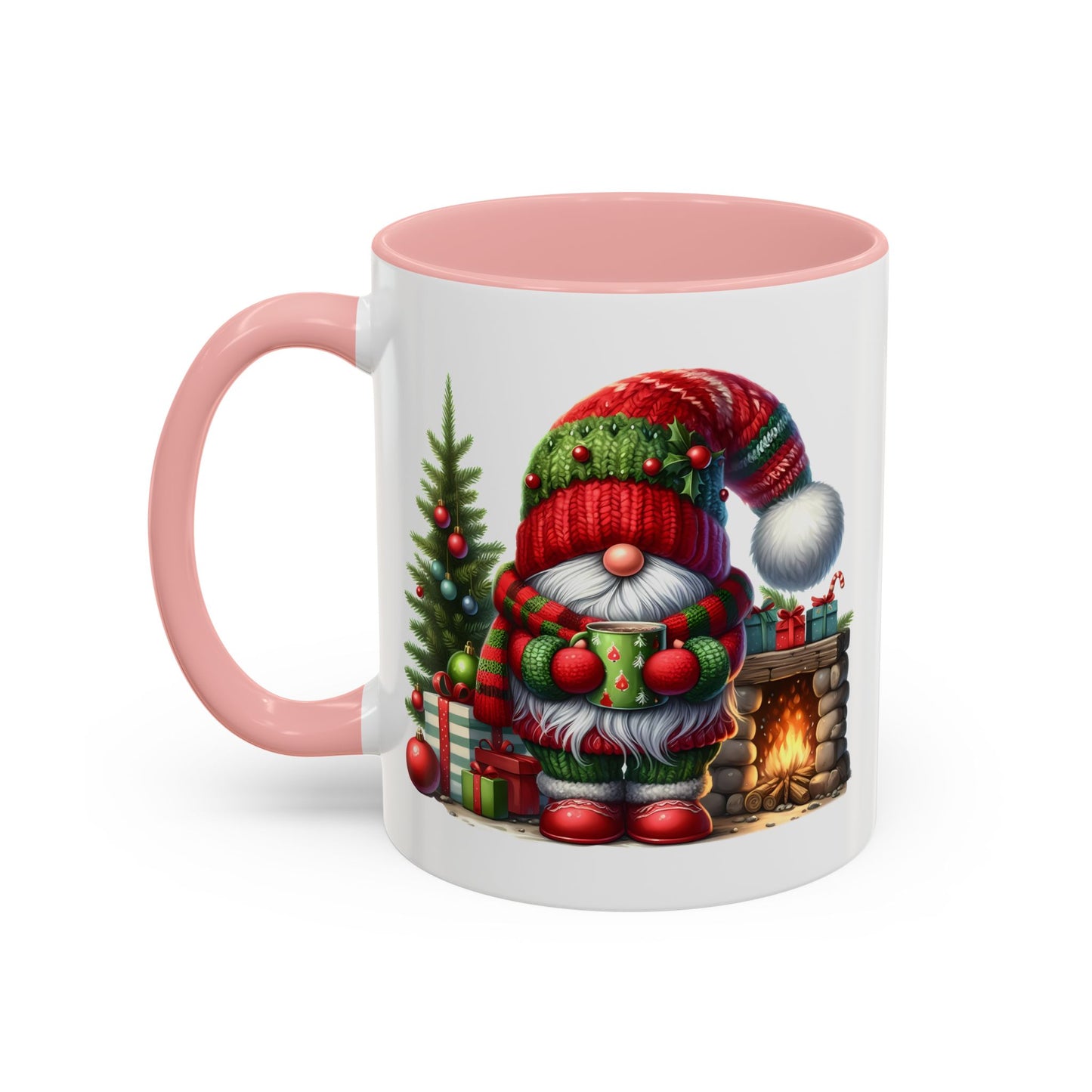 Christmas Mug - Gnome Fireplace