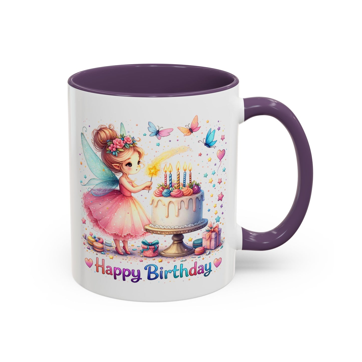 Birthday Mug - Fairy Butterflies