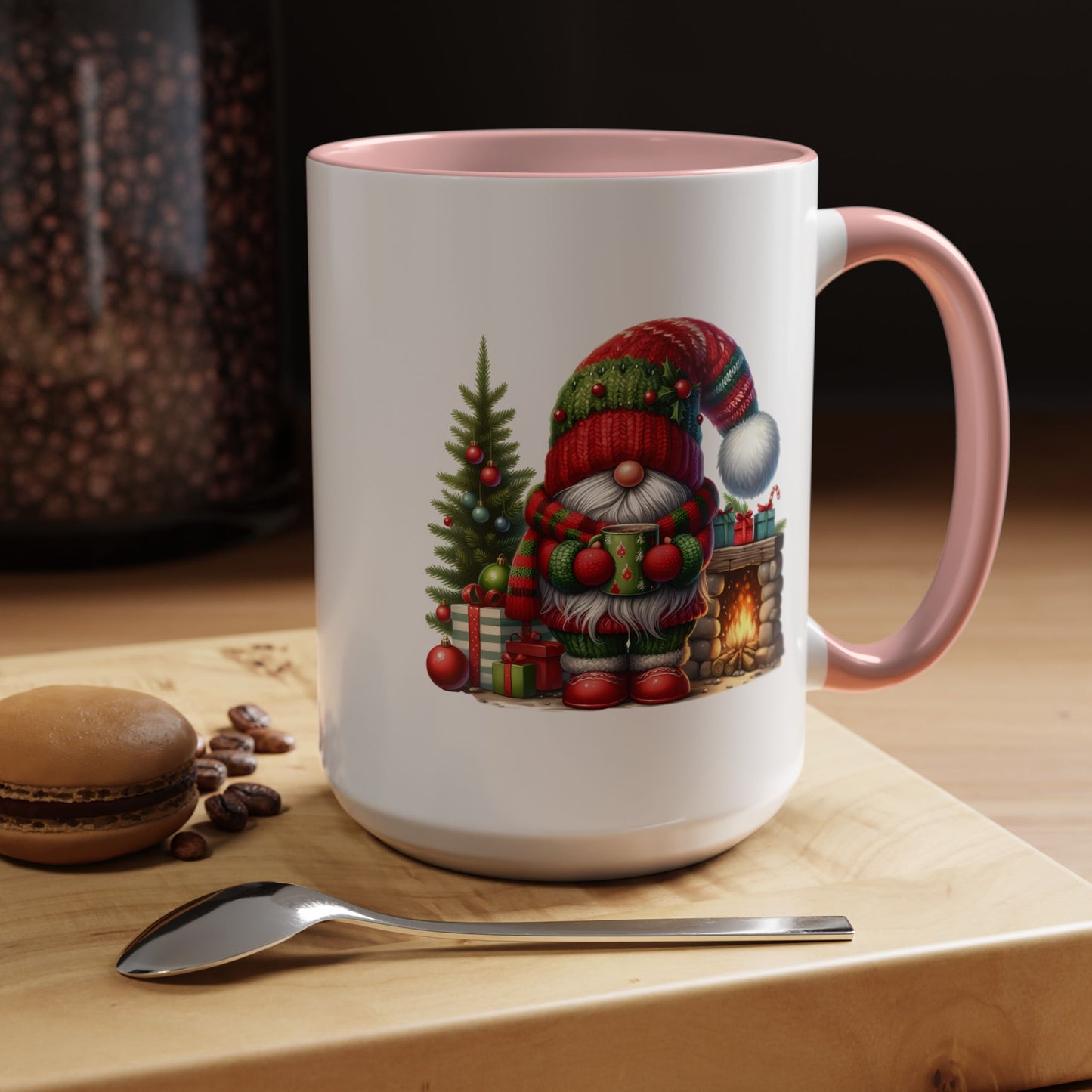 Christmas Mug - Gnome Fireplace
