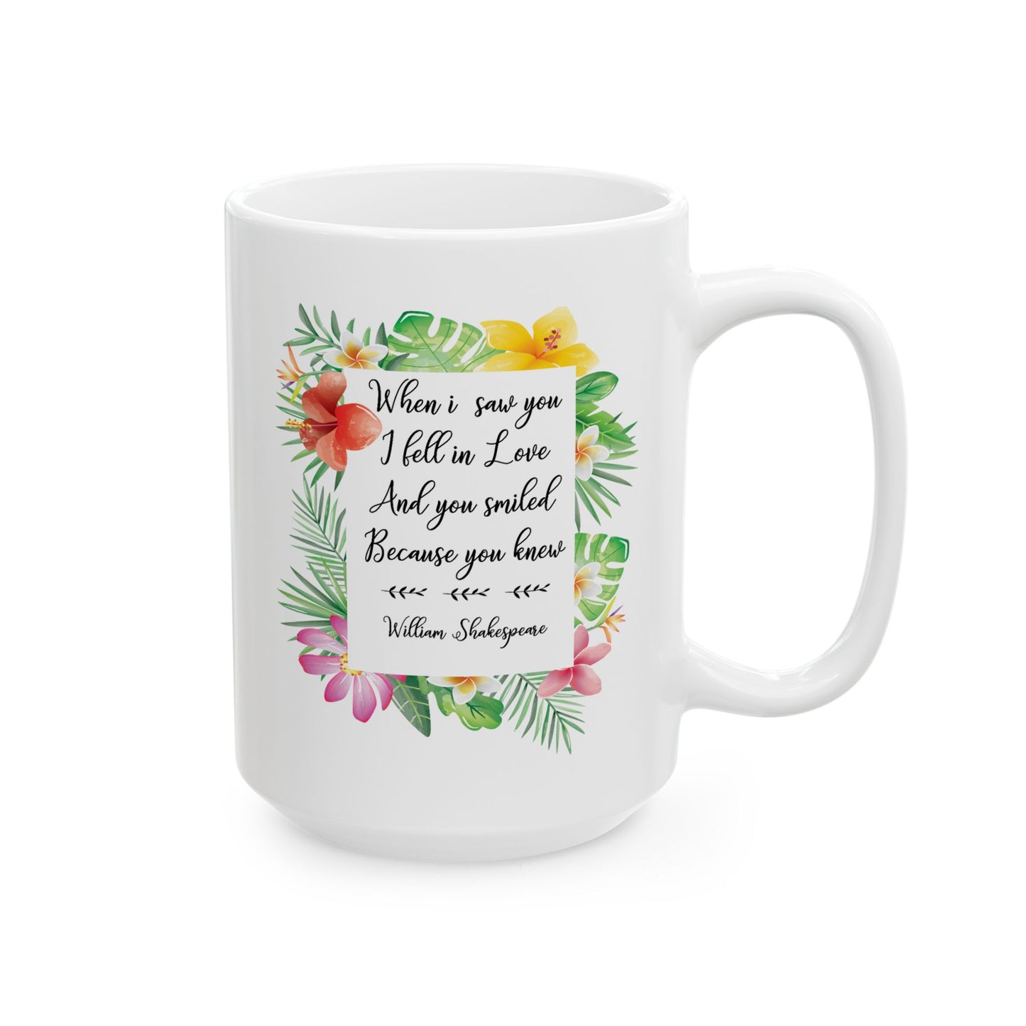 Anniversary Mug - When I Saw You I Fell In Love