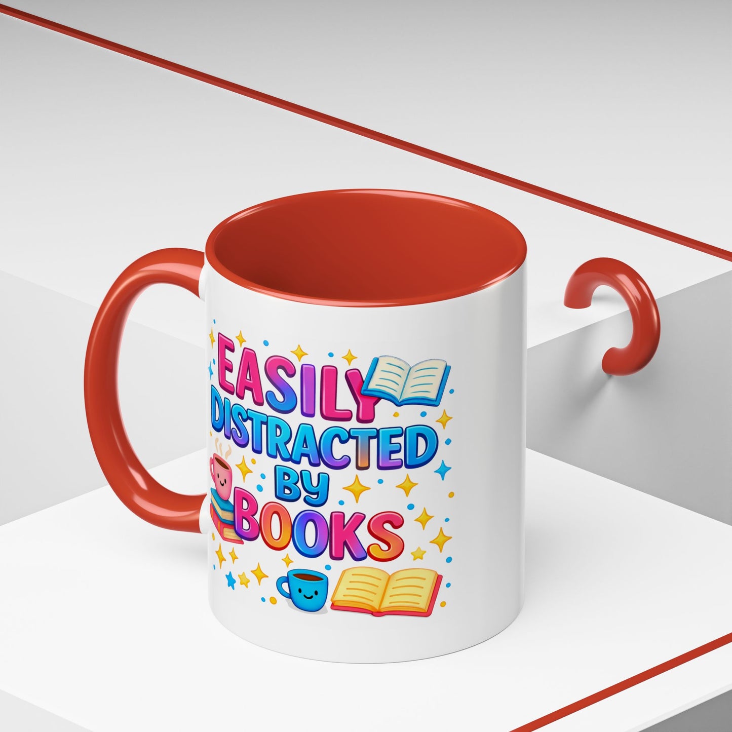 Humor Mug - Easily Distracted By Books