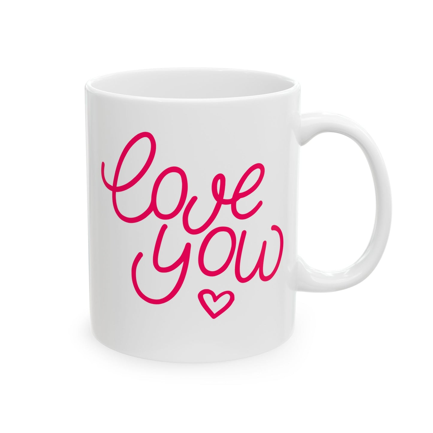 Valentine's Day Mug - Love You Hand Lettering