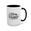 Christmas Mug - Merry Christmas Black Text Red Ornaments