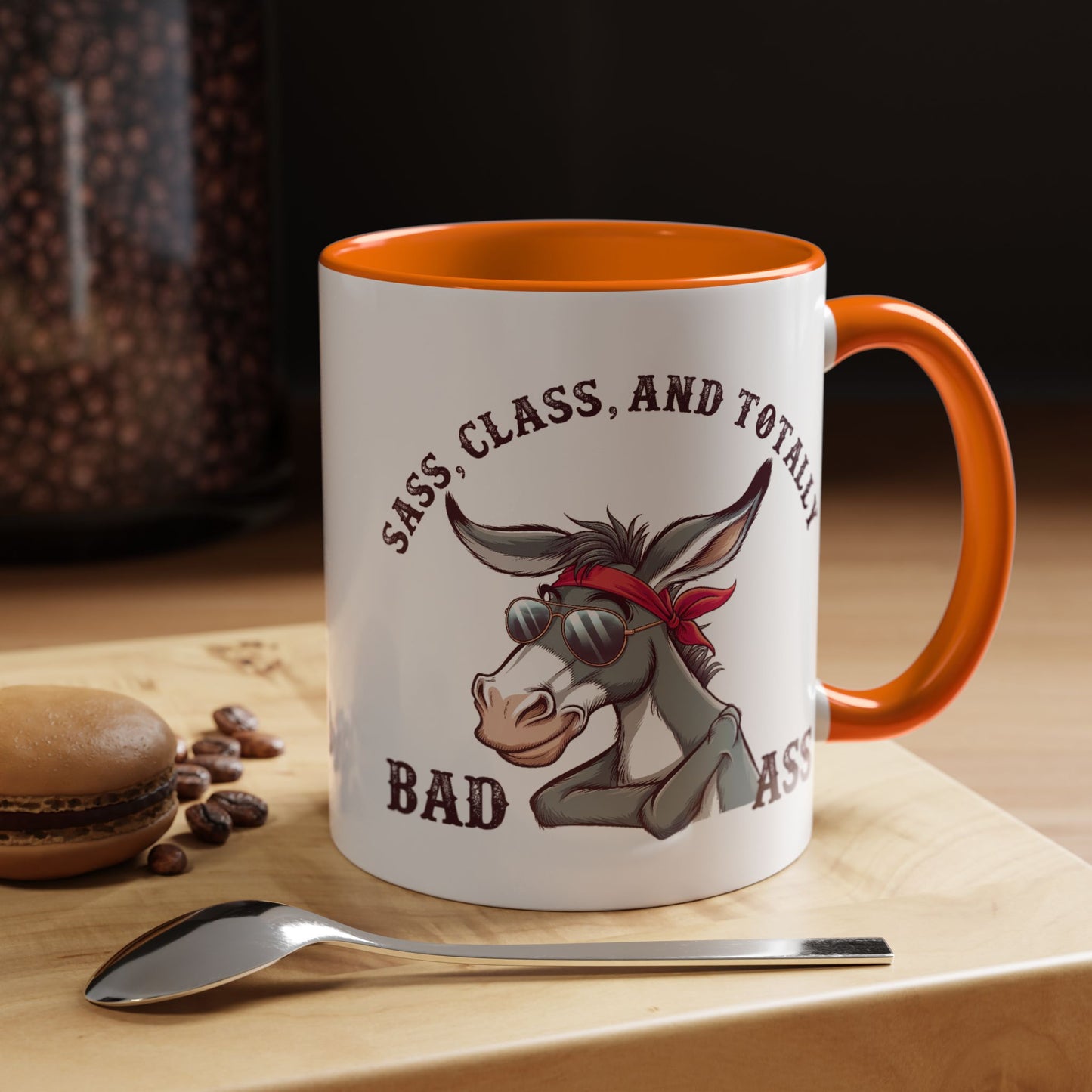 Humor Mug - Sass, Class, And Totally Bad Ass Male