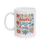 4th of July Mug - America Land of the Free Floral