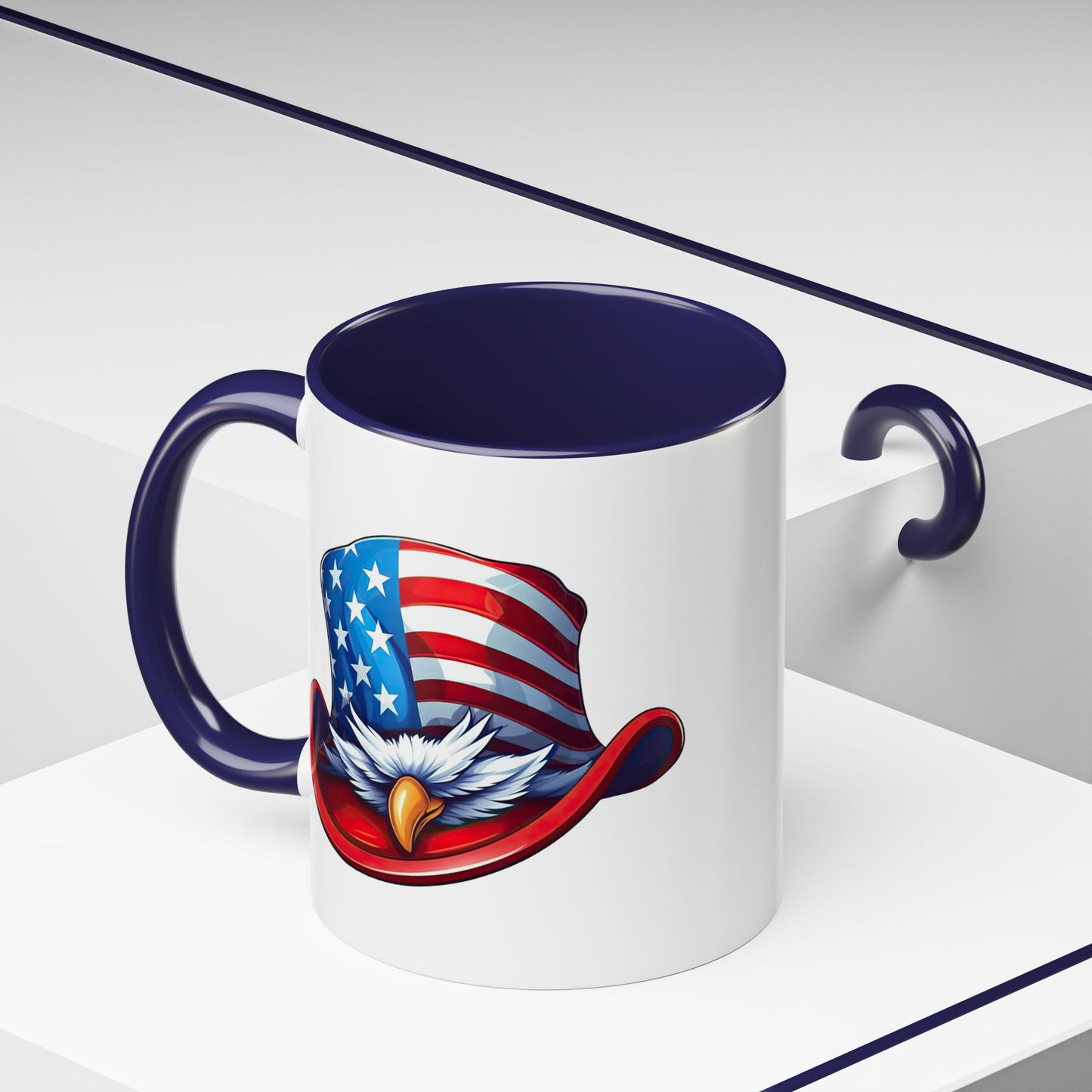 4th of July Mug - Bald Eagle American Hat
