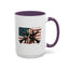 4th of July Mug - Skull Guns Flag