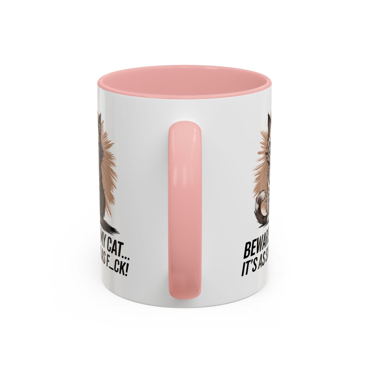 Humor Mug - Beware of My Cat