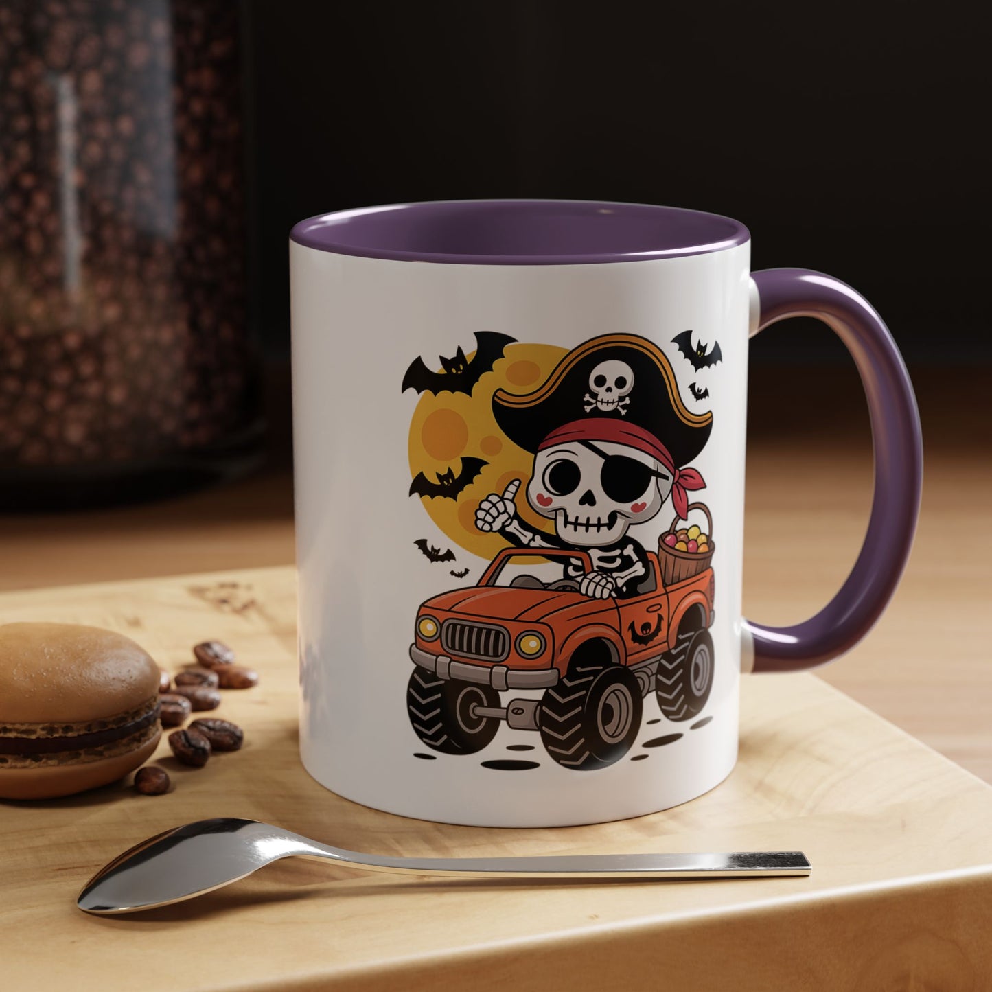 Halloween Mug - Driving Skeleton Pirate