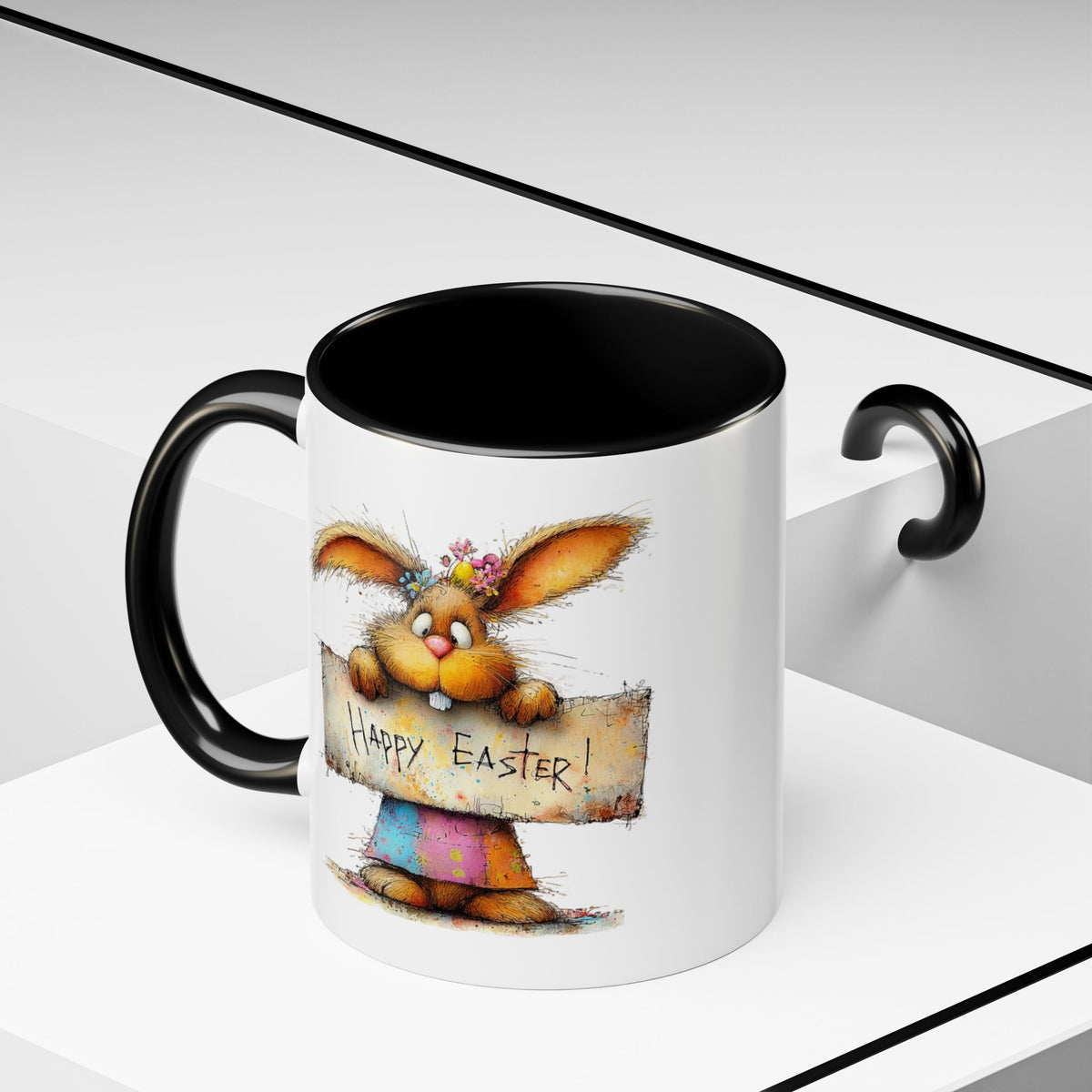 Easter Mug - Happy Easter Bunny Sign