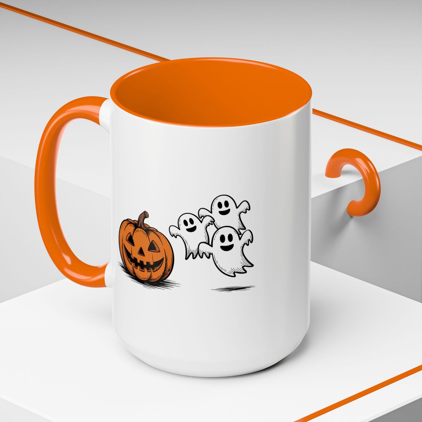 Halloween Mug - Pumpkin & Ghosts