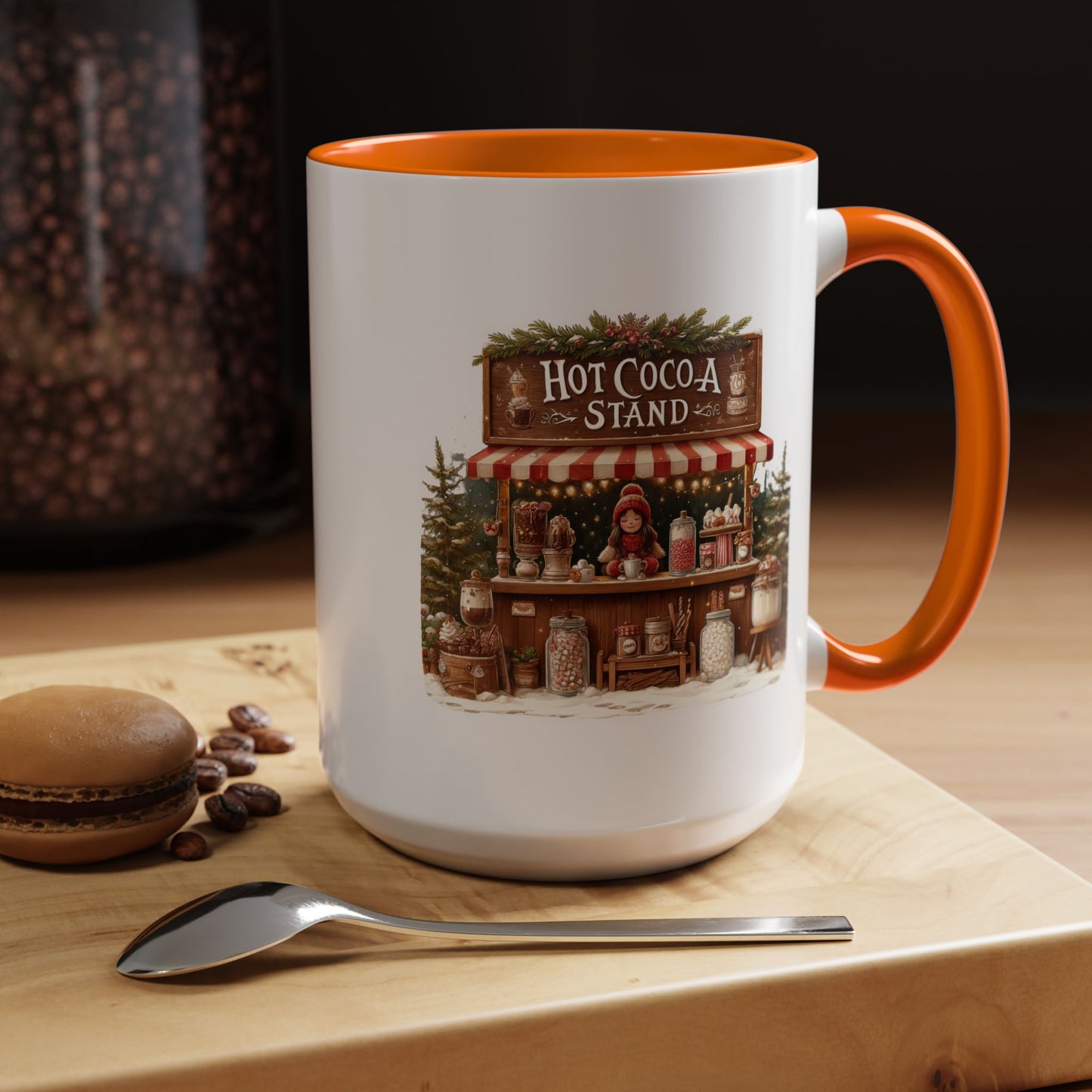 Christmas Mug - Hot Cocoa Stand White Text