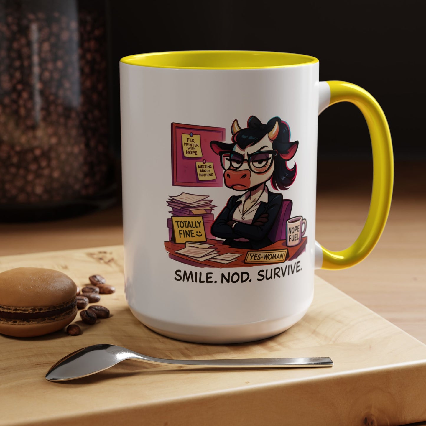 Office Mug - Smile Nod Survive