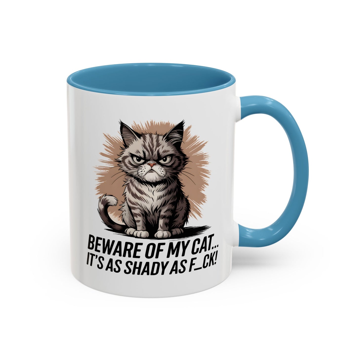 Humor Mug - Beware of My Cat